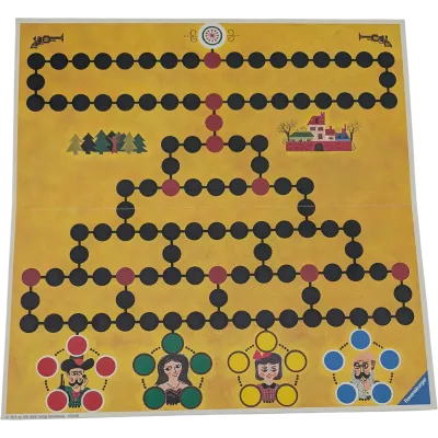 Spielplan Spielbrett Pachisi und Malefiz Wendespielplan