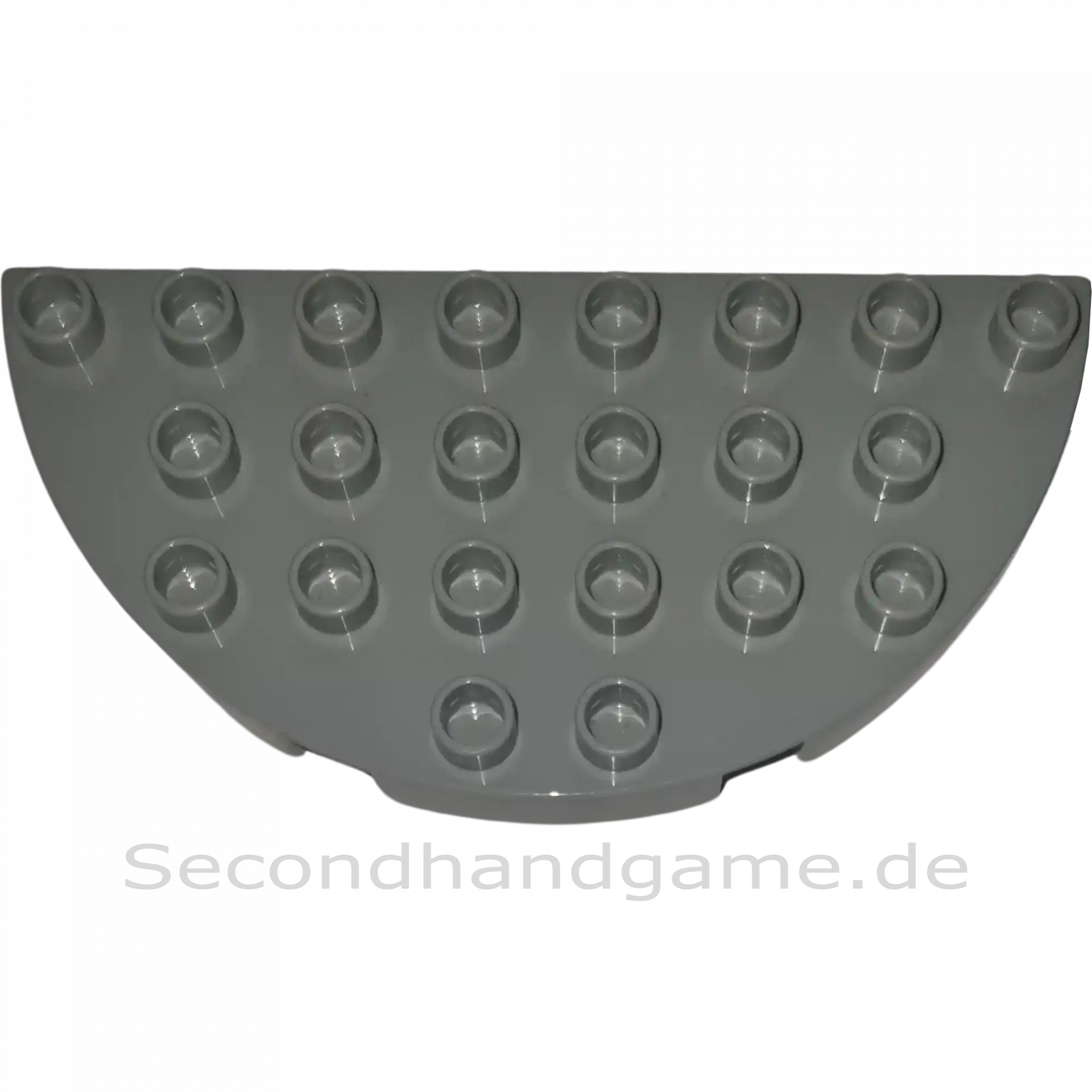 Lego Duplo 29304 Platte 4x8 Halbkreis Hellgrau