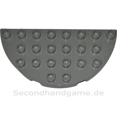 Lego Duplo 29304 Platte 4x8 Halbkreis Hellgrau
