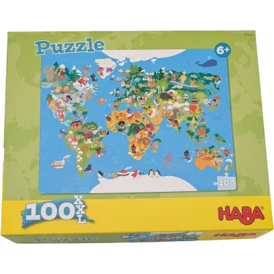 Haba Puzzle XXL 100 Teile 302003 Weltkarte