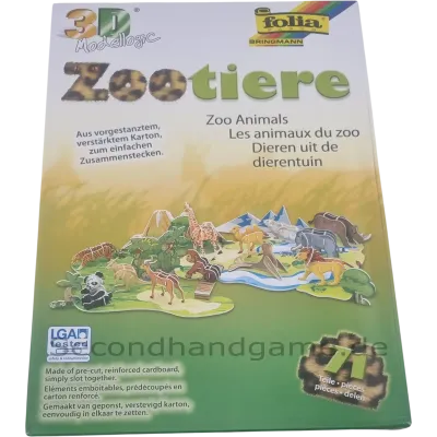 folia Bringmann 3D ModelLogic Zootiere 71 Teile 32001, ab 3 Jahren