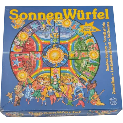 Sonnen Würfel Kinder spielen für eine Welt Brettspiel