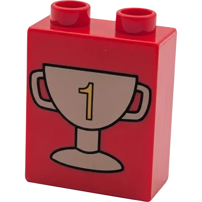 Lego Duplo Baustein Rot 1x2 Pokal