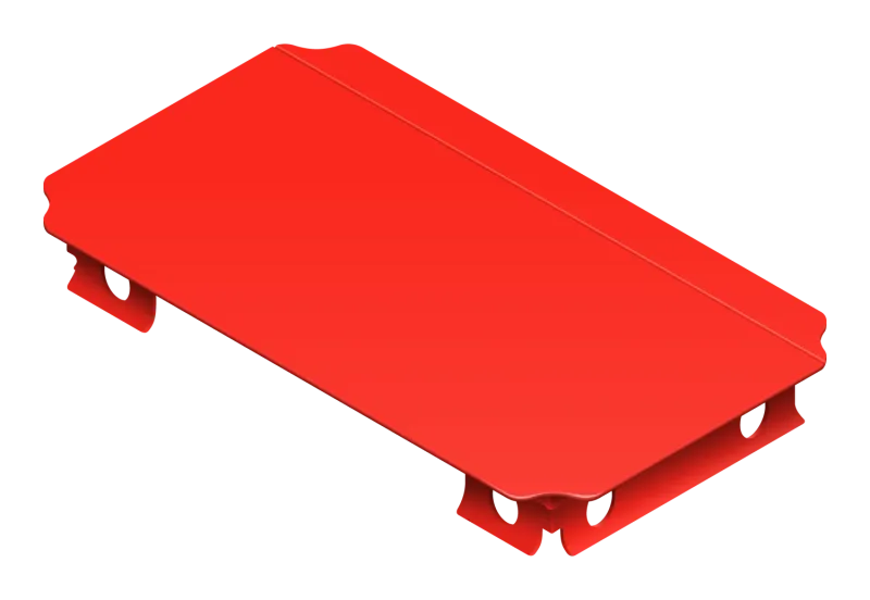QUADRO Platte 40 × 20 cm 00205 Rot
