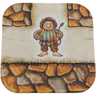 Das verrückte Labyrinth Ersatzteile Schiebekarte Kurve mit Troll Riese