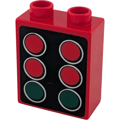 Lego Duplo 4066 Ampelstein vier Rot und zwei Grün