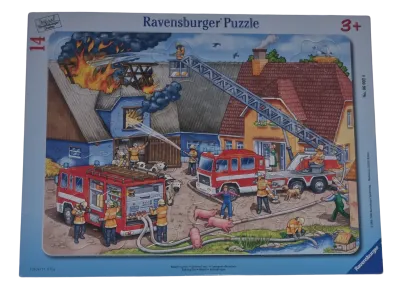 Ravensburger Rahmenpuzzle Feuerwehr 060924 Wasser marsch! 14 Teile