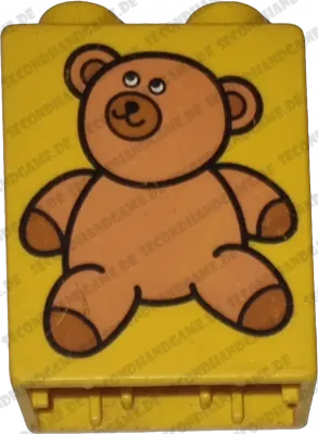 Lego Duplo 1x2 Gelb Stein Teddybär 4066