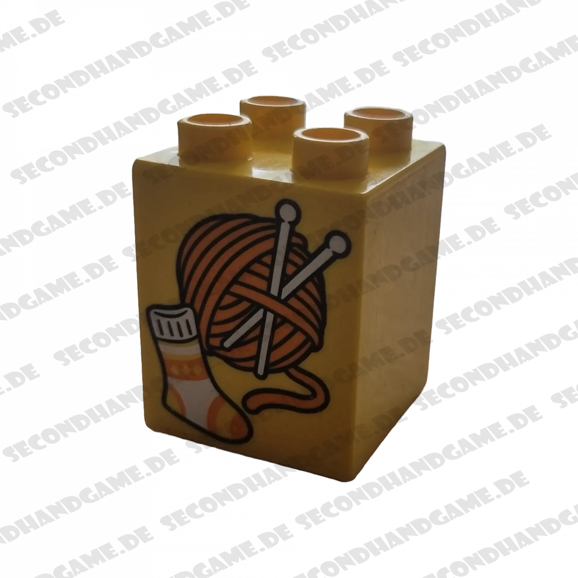 Lego Duplo 2x2x2 Stein Gelb Wolle