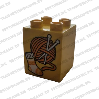 Lego Duplo 2x2x2 Stein Gelb Wolle