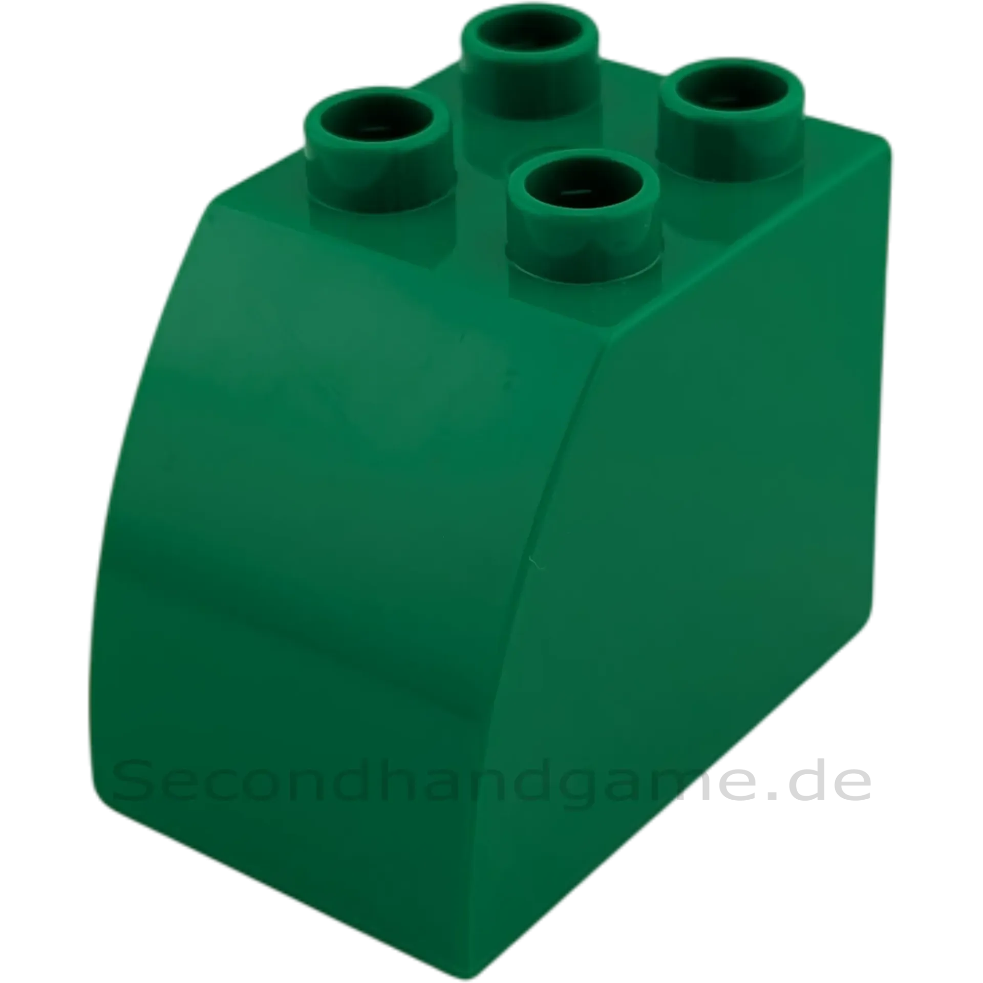 Lego Duplo Stein 2x3x2 – Grün mit gebogener Oberseite (Teile-Nr. 11344)