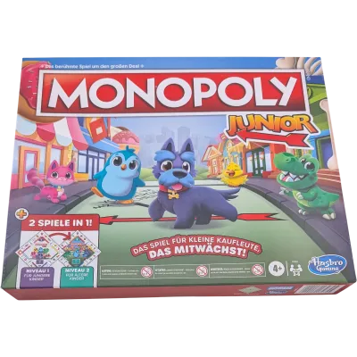 Hasbro Monopoly Junior 2 Versionen ab 4 Jahre