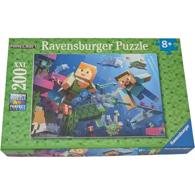Ravensburger XXL 200 Teile Minecraft Puzzle 120040361 Minecraft Unterwasser