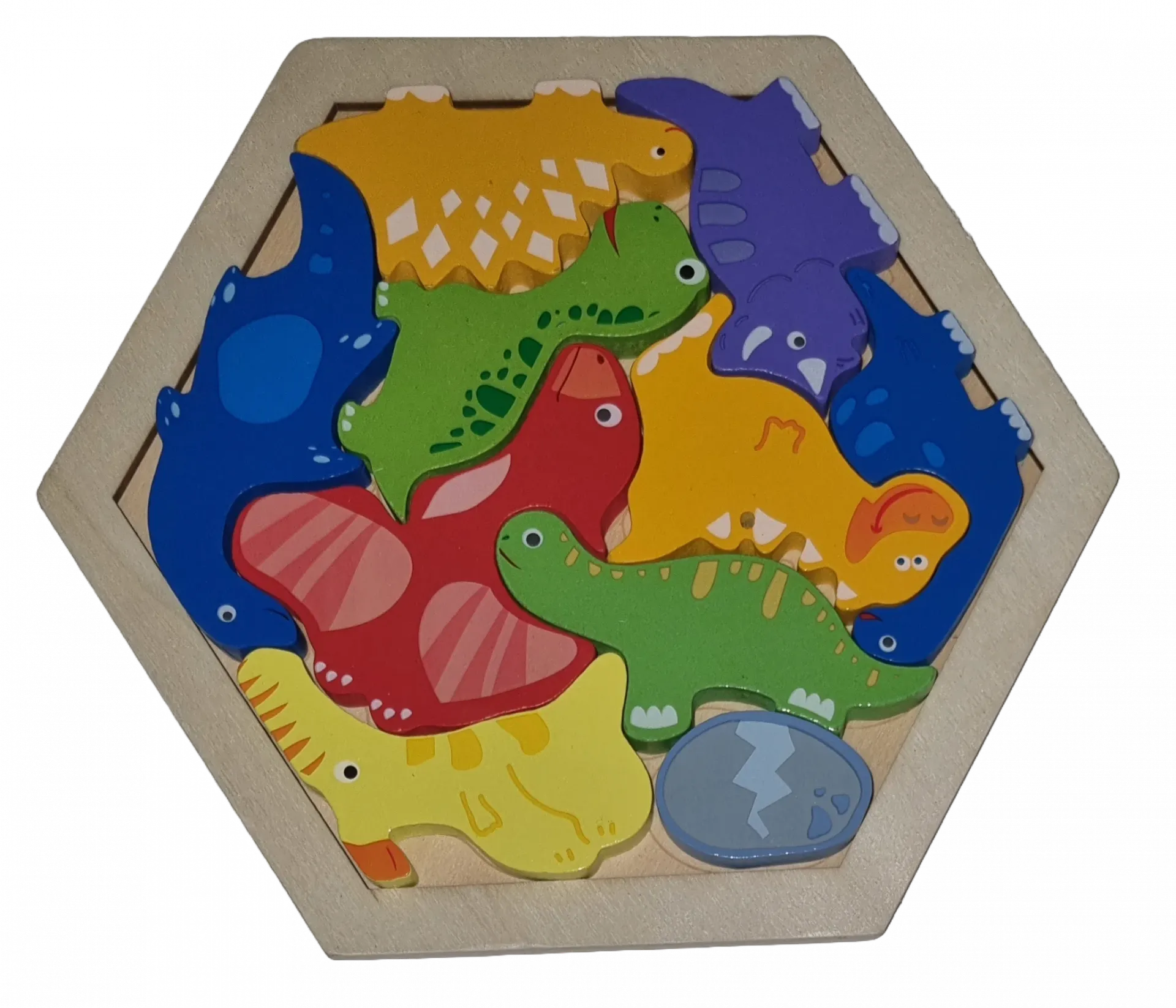 Legepuzzle Holzpuzzle 3D Puzzle Dinosaurier 10 Teile
