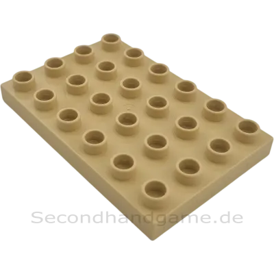Lego Duplo 25549 Platte 4x6 Beige