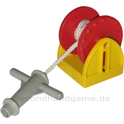 Lego Duplo 4654 Kran Seilwinde mit Feuerwehrschlauch Gelb Rot