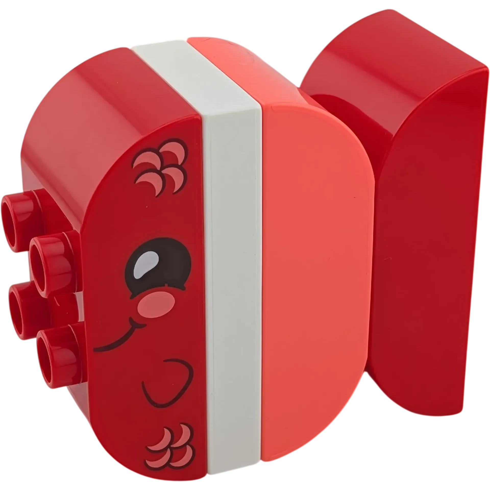 Lego Duplo Fisch Rot Weiß Pink aus vier Bausteinen