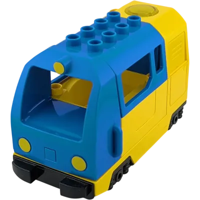 Lego Duplo elektrische Eisenbahn Zug Gelb Blau E-Lok Defekt