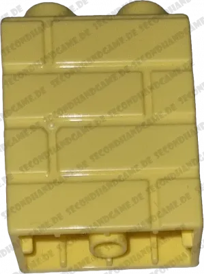 Lego Duplo 4066 Stein 1x2x2 Hellgelb Mauer Rückseite Regal