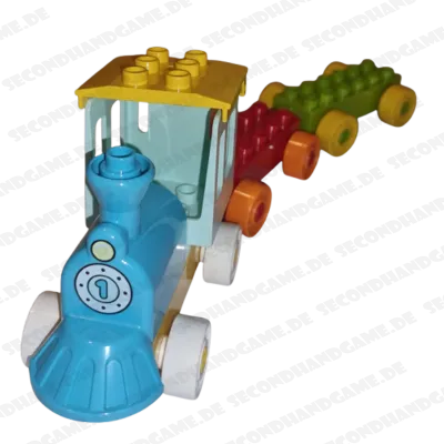 Lego Duplo Eisenbahn Schiebelock mit 2 Anhänger 