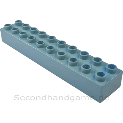 Lego Duplo 2x10 Stein 2291 Blaugrau B-Ware
