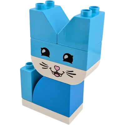 Lego Duplo Katze Blau aus sieben Steinen