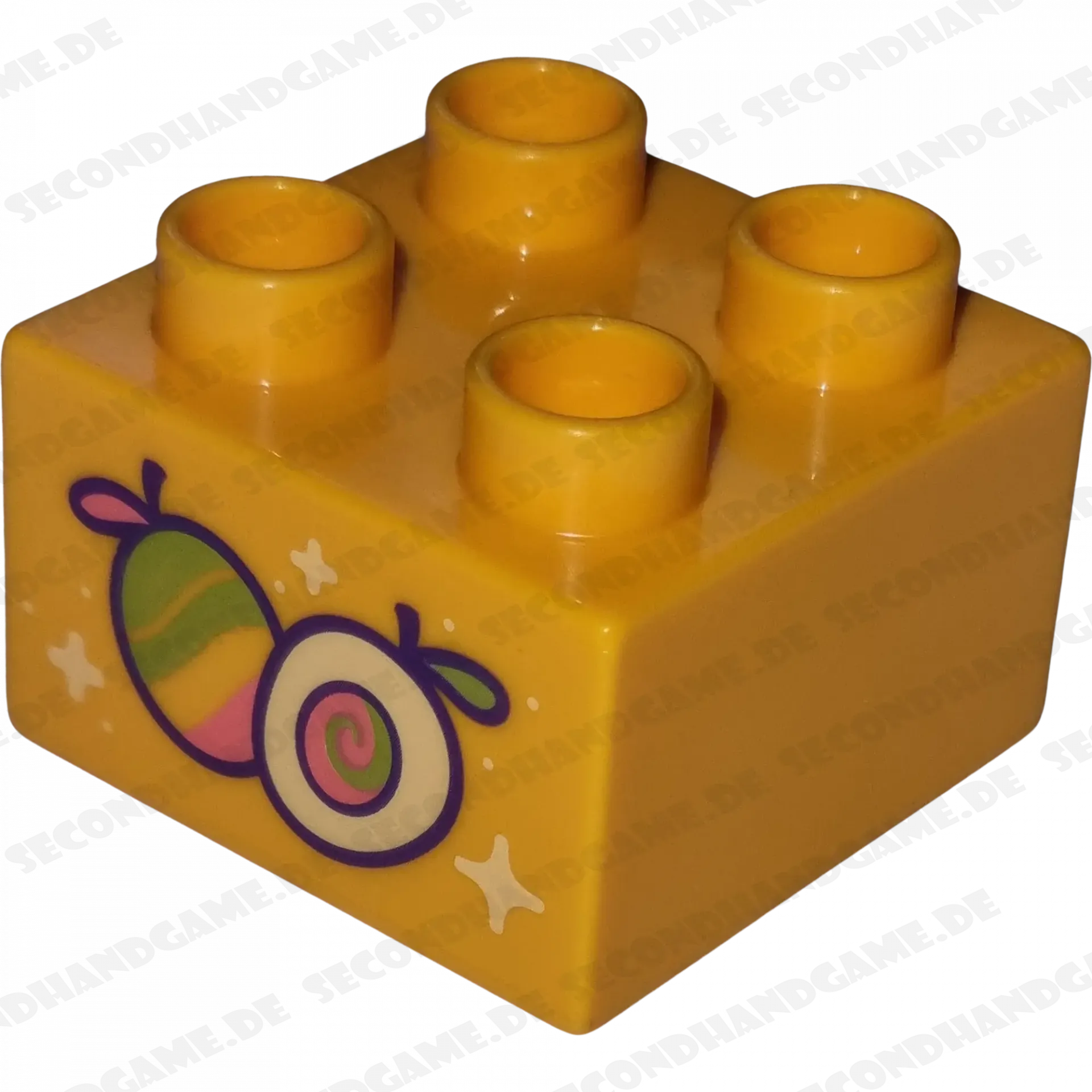Lego Duplo 2x2 Stein Gelborange Mango 3437