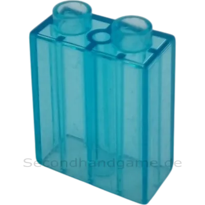 Lego Duplo 4066 Stein 1x2x2 Transparent Blau Wassersteine Glassteine