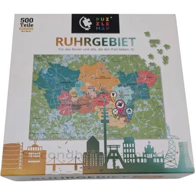 Puzzlemap Ruhrgebiet 500 Teile XXL