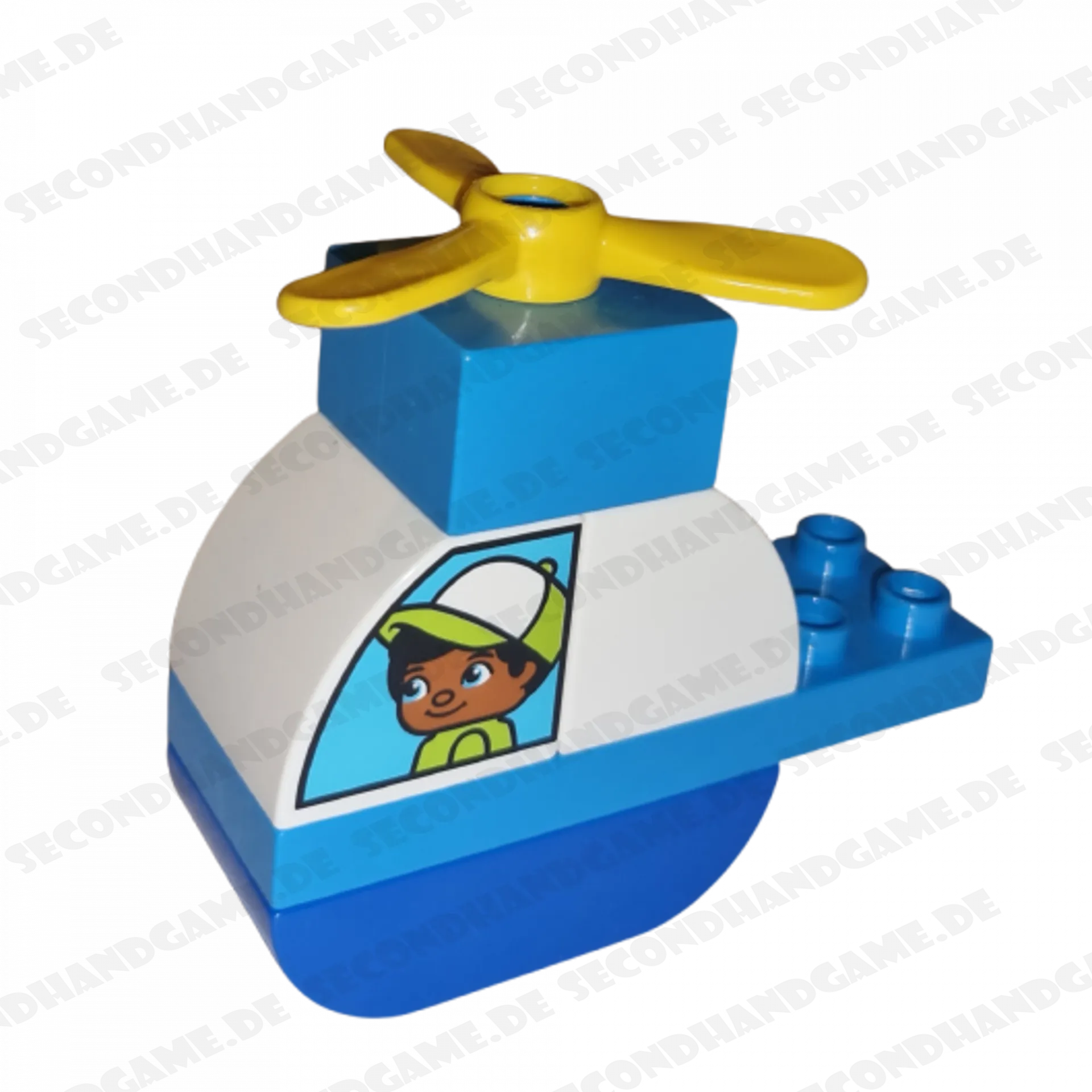 Lego Duplo Hubschrauber Blau Weiß