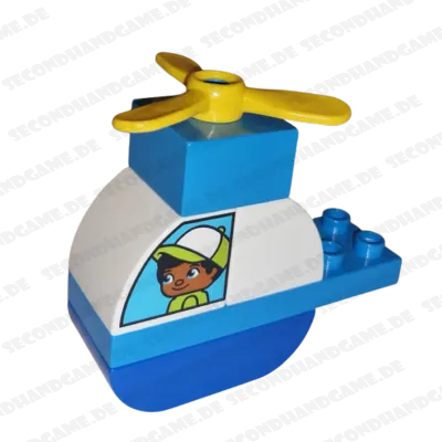 Lego Duplo Hubschrauber Blau Weiß