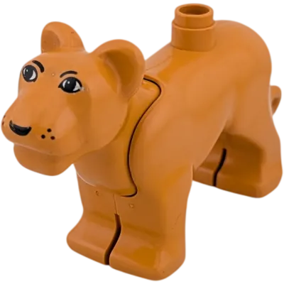 Lego Duplo Löwin Groß Braun mit beweglichem Kopf