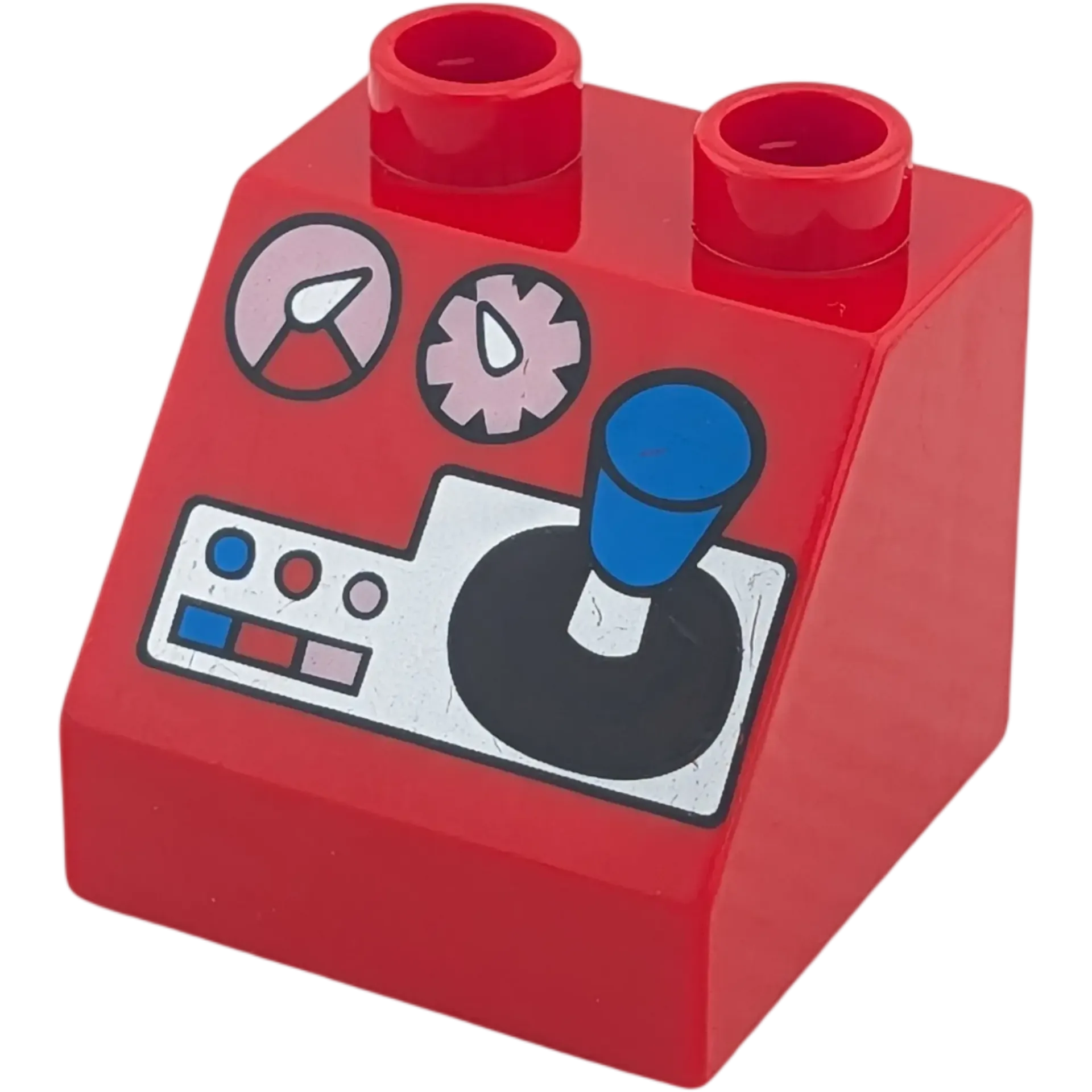Lego Duplo 6474 Schrägstein 2x2x1 Rot Schaltung Schaltgetriebe