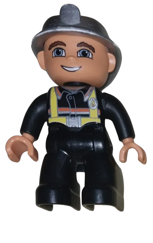 Lego Duplo Figur Feuerwehrmann 47394 Helm Silber