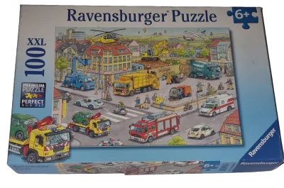 Ravensburger Premium Puzzle XXL 100 Teile 105588 Fahrzeuge in der Stadt