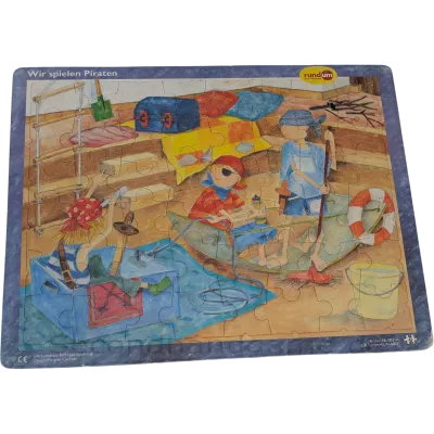 arsEdition Rahmenpuzzle Wir spielen Piraten 25 Teile 90310, ab 3 Jahren