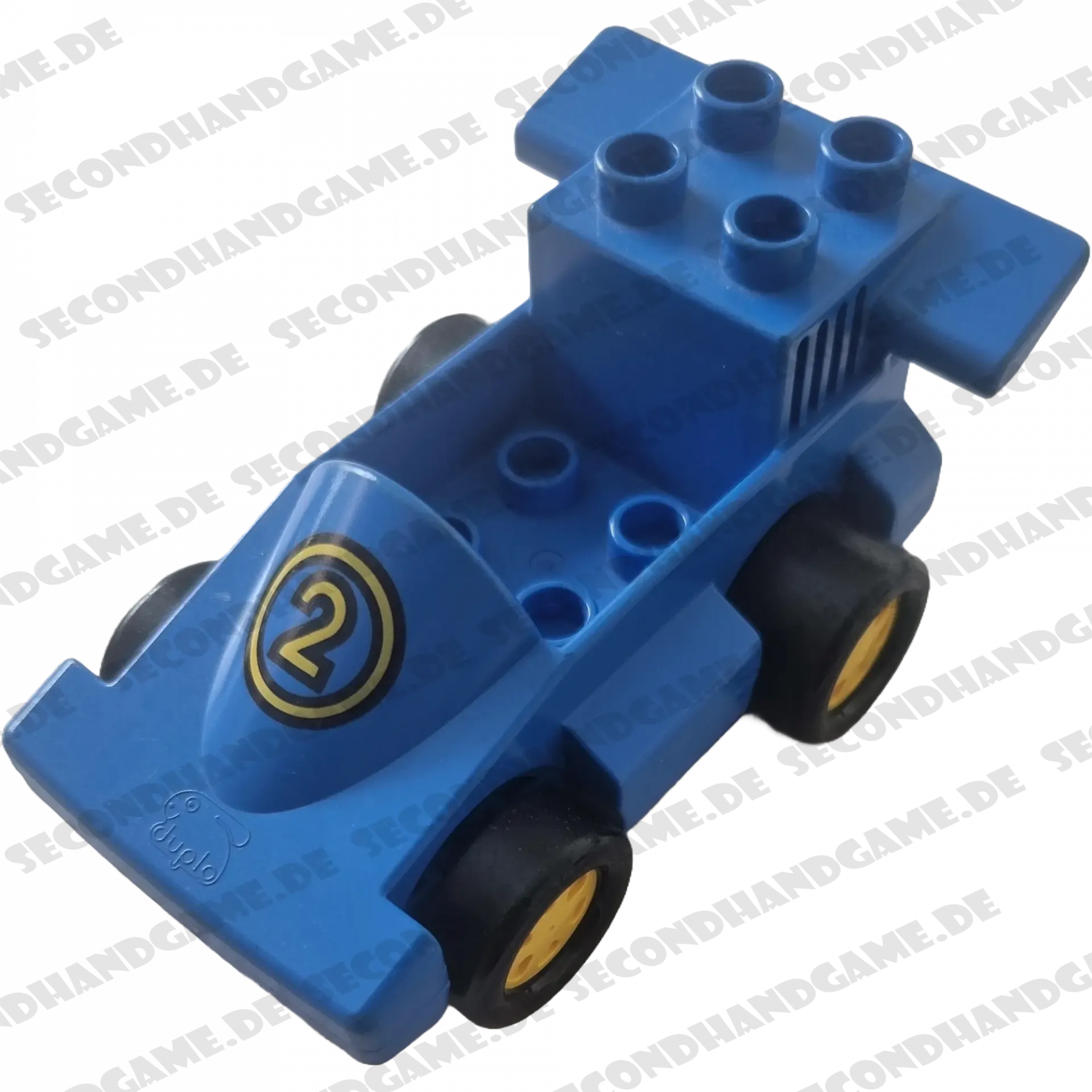 Lego Duplo Auto Rennauto Blau Zahl 2