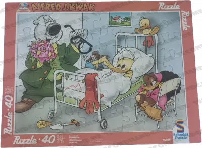 Schmidt Rahmenpuzzle Alfred J. Kwak Krankenbesuch 40 Teile 02858