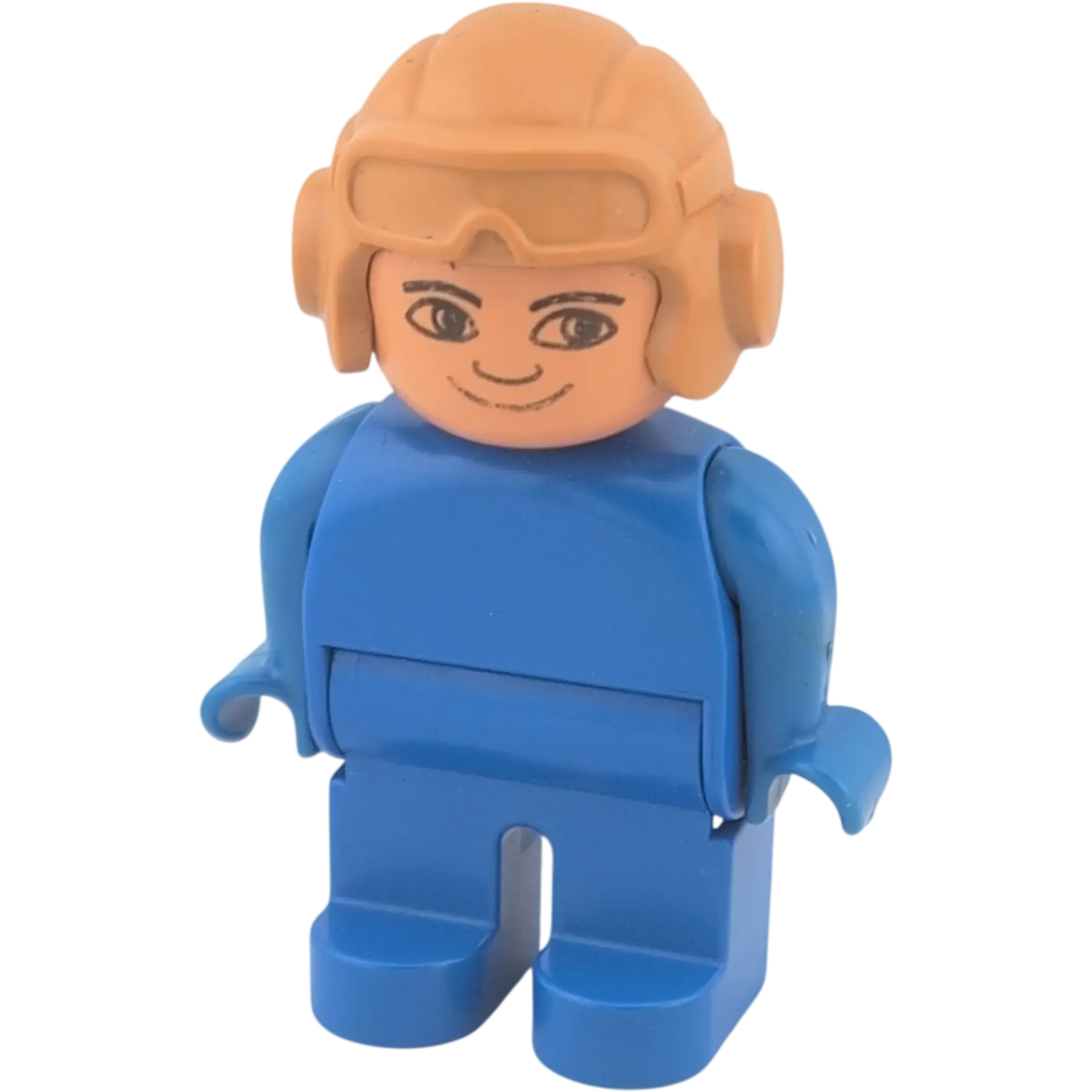 Lego Duplo Mann 4555 Pilot blauer Anzug mit brauner Pilotenbrille