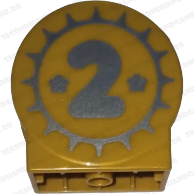 Lego Duplo 14222 Rund Gold Zahl Zwei
