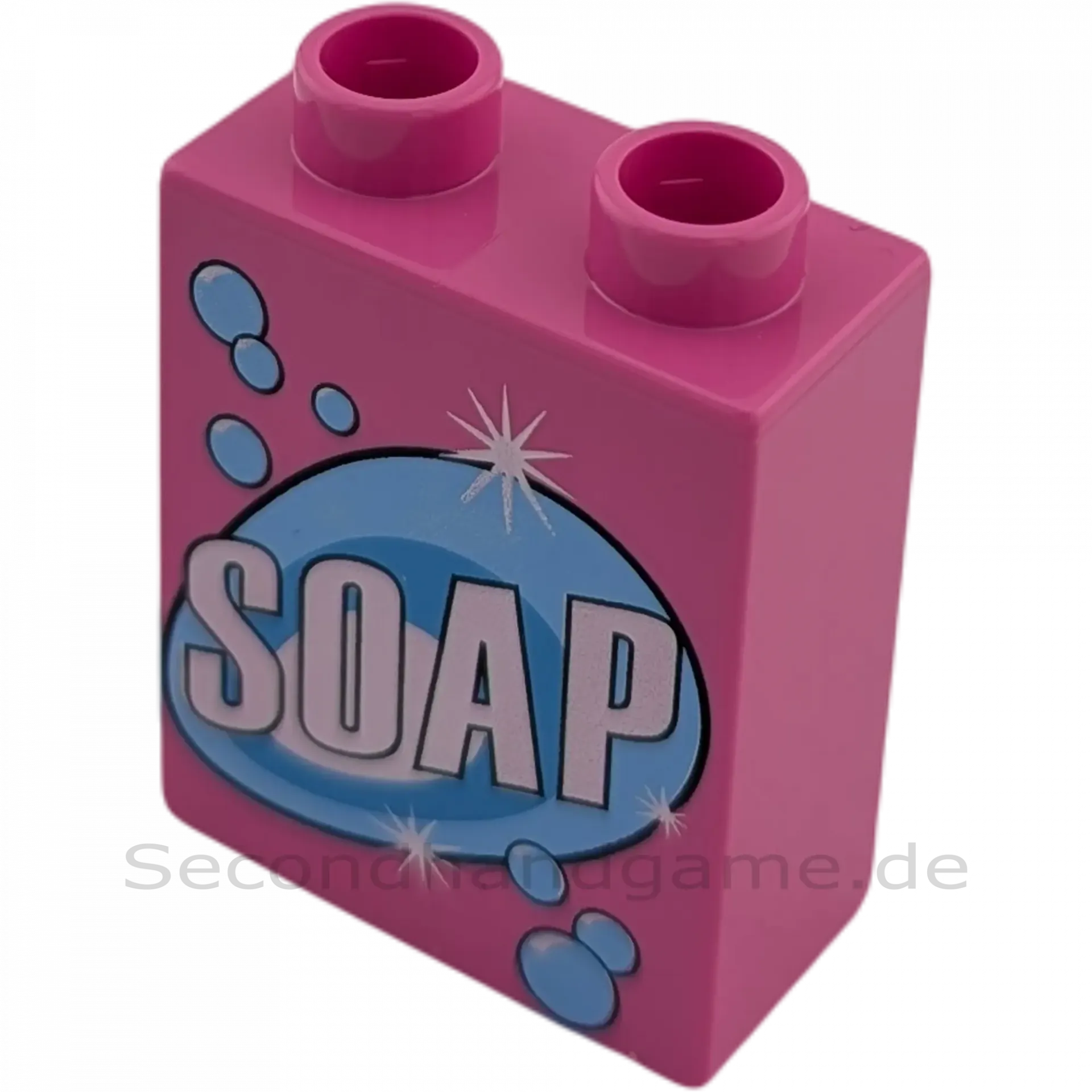 Lego Duplo  1x2 Stein Pink Seife Soap