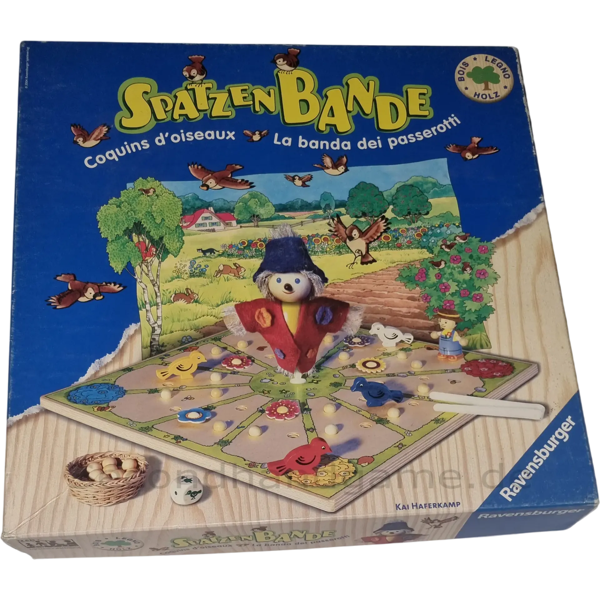 Ravensburger Spatzen Bande 226252 Brettspiel Holz ab 5 Jahren