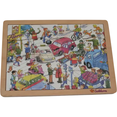 Eichhorn Holzpuzzle 16 Teile Auf der Straße 100003502