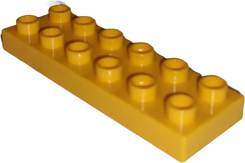 Lego Duplo 98233 Platte 2x6 Gelborange