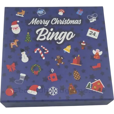 Merry Christmas Bingo mit Zahlen und Motiven