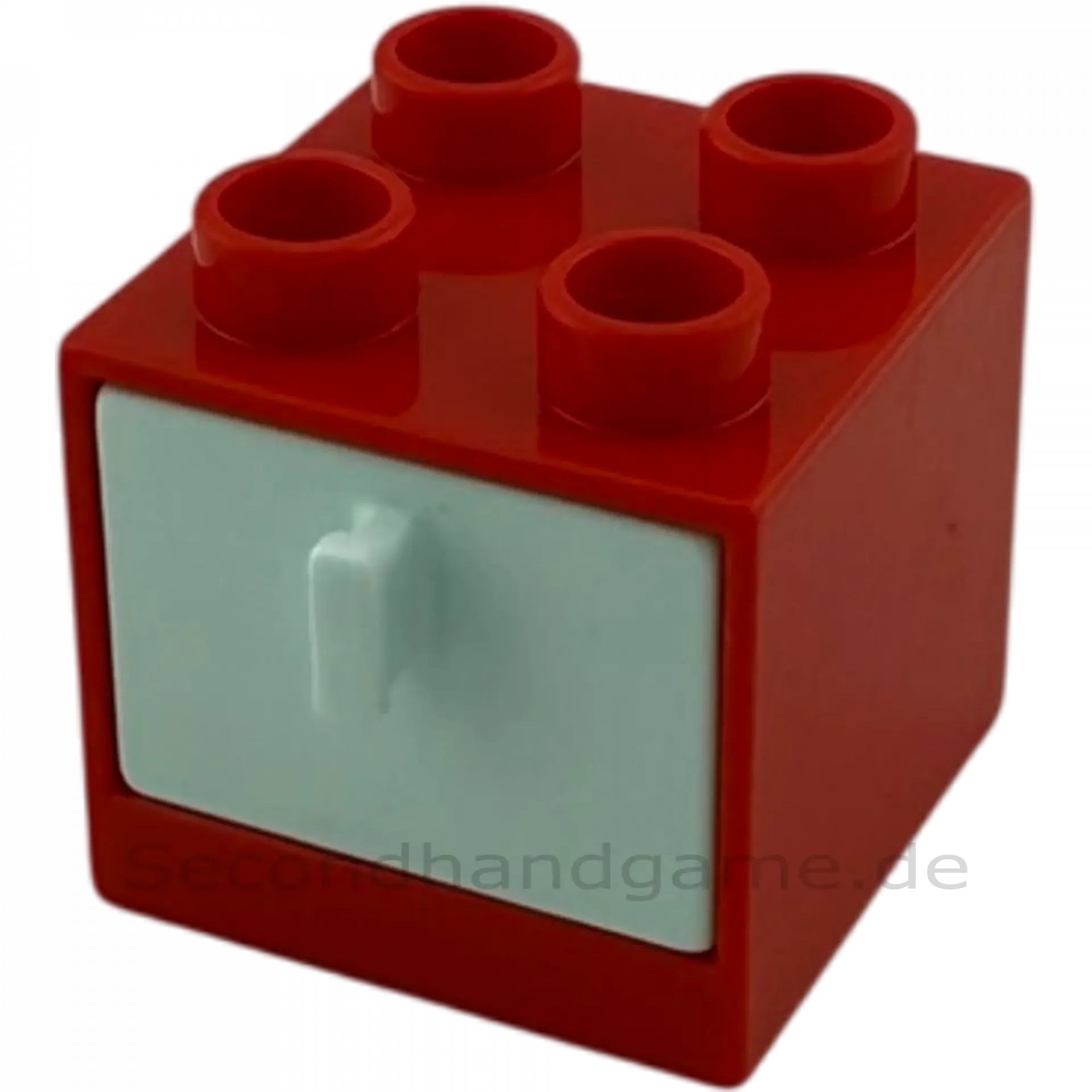 Lego Duplo 4890 Regal Schrank Rot mit Schublade Mint