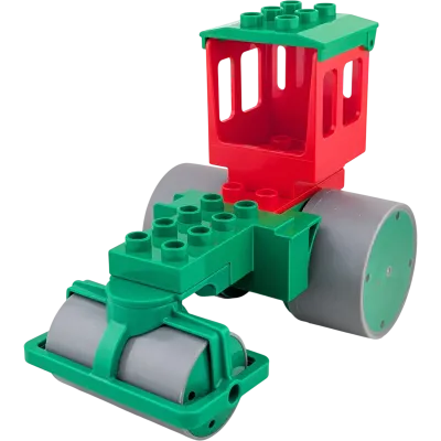 Lego Duplo 42250 Bau Fahrzeug Walze Bob der Baumeister Rollo Dunkelgrün Rot