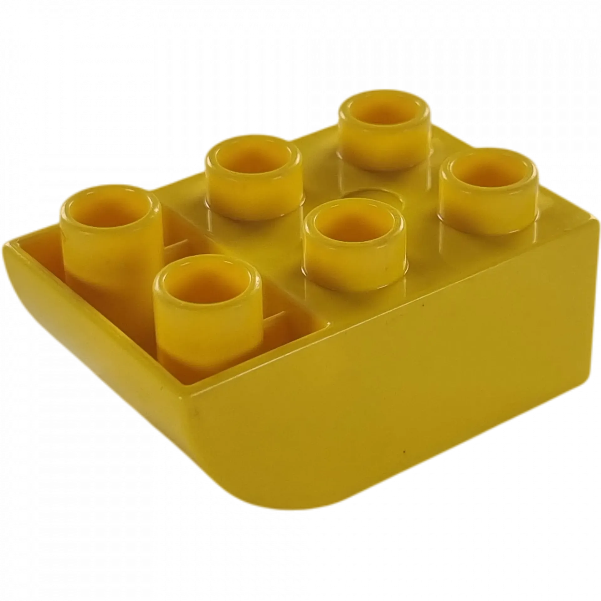 Lego Duplo 98252 Stein 2x3 gebogene Unterseite Gelborange