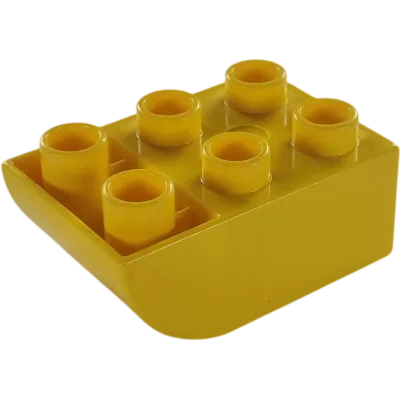 Lego Duplo 98252 Stein 2x3 gebogene Unterseite Gelborange