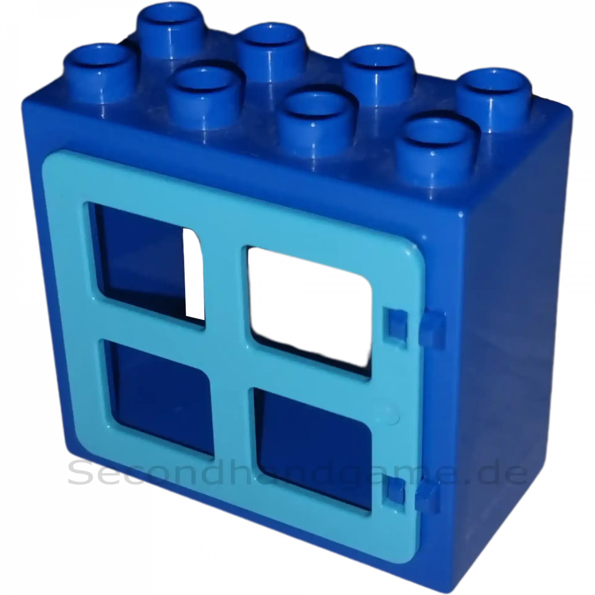 Lego Duplo 61649 Fensterrahmen Dunkelblau mit vier kleinen Fenster Azur 2x4